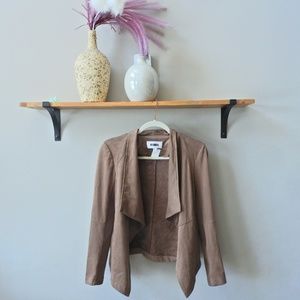 BB Dakota tan sweater bomber jacket cardigan